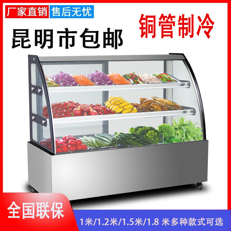 凉菜展示柜冷藏保鲜柜商用小型点菜柜串串烧烤鸭脖熟食卤菜展示柜