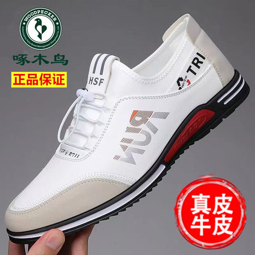 啄木鸟男鞋新款运动休闲小白鞋