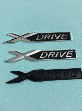 X DRIVE金属贴标 适用于宝马新3系5系x1X3X5X7侧标叶子板改装车标