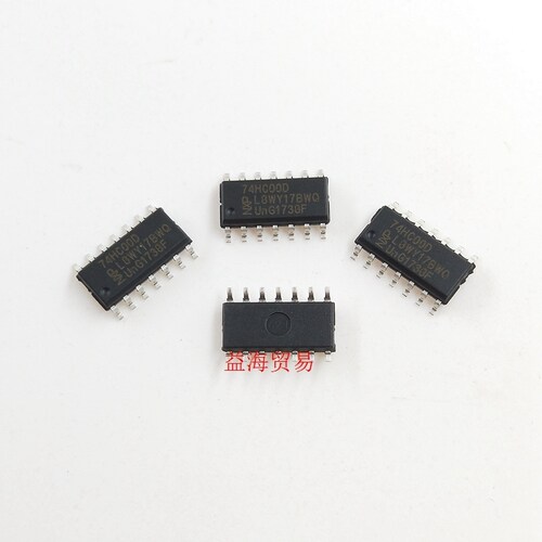 10个 74HC00  贴片14脚 全新国产原装 74HC00D 四二输入与非门 SO
