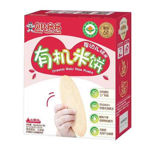 贝比玛玛米饼婴儿磨牙饼干