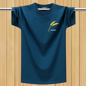 薄款 夏季 透气胖子上衣 半袖 汗衫 男短袖 t恤圆领宽松运动加大码