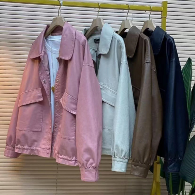 秋季新款休闲宽松上衣大码女装胖妹妹时尚高品质大兜抽绳皮衣外套,女装/女士精品,常规大码外套,淘宝优惠券,粉丝福利购,淘宝优惠卷