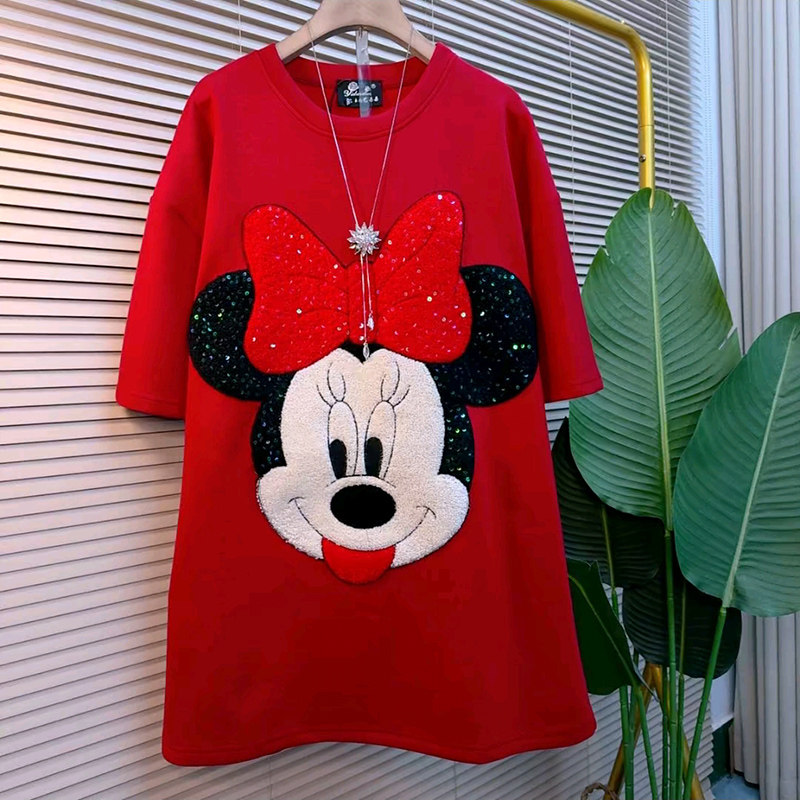 时尚韩版米奇个性款百搭半袖大衫