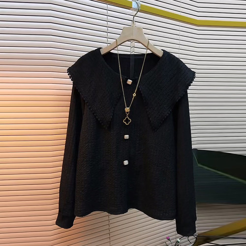 大码女装娃娃领女人衫