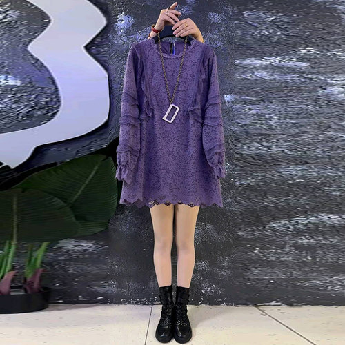 秋季欧货时尚减龄百搭蕾丝大衫新