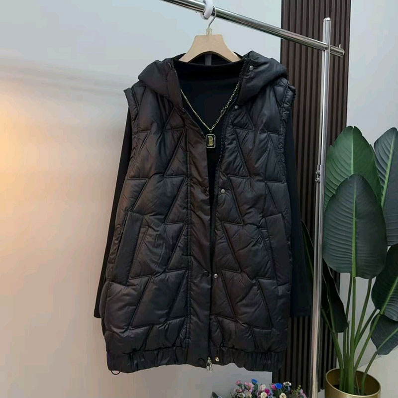 欧货时尚气质显瘦冬马夹大码马甲