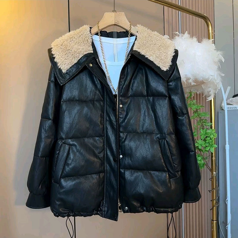 大码冬季棉服保暖上衣外套遮肉潮