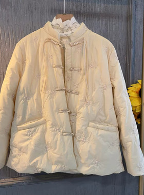 大码女装保暖中国风棉服外套