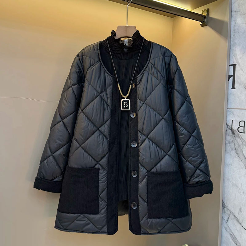 保暖显瘦中长款外套打底