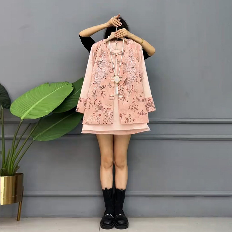 胖妹妹2026春季新款大码女装新中式显瘦时尚内搭马甲复古洋气套装,女装/女士精品,大码套装,淘宝优惠券,粉丝福利购,淘宝优惠卷