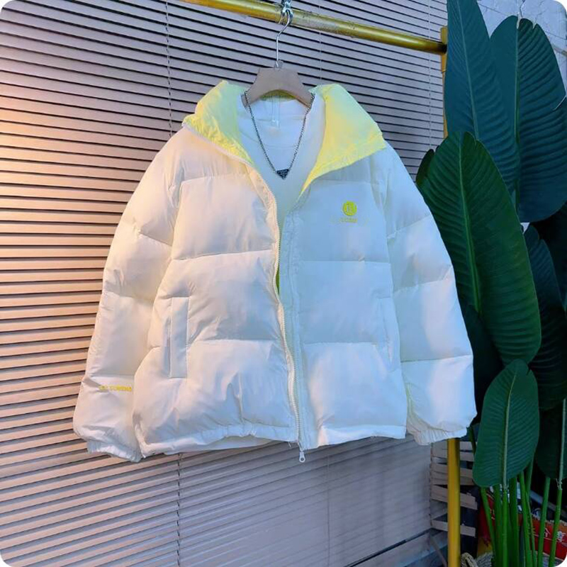 冬季韩版立领减龄糖果色棉服外套