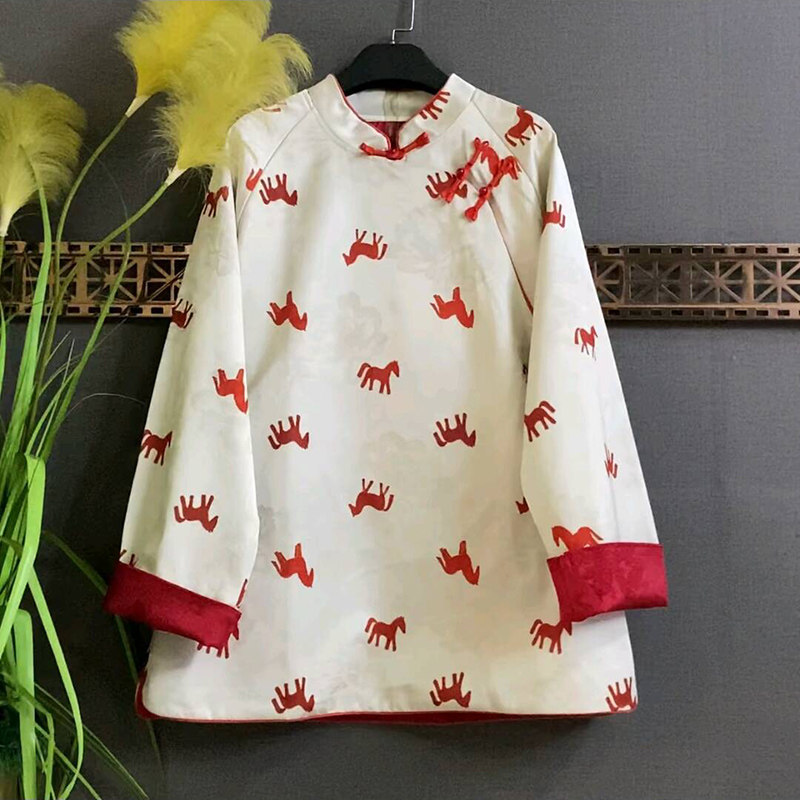 时尚显瘦遮肉古风设计感福马洋气大衫大码女装胖mm复古新中式上衣,女装/女士精品,大码内搭,淘宝优惠券,粉丝福利购,淘宝优惠卷