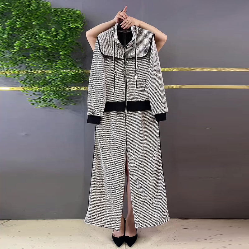 时尚减龄拼接海军领百搭显瘦休闲套装2026春季新款大码女装裤子潮,女装/女士精品,大码套装,淘宝优惠券,粉丝福利购,淘宝优惠卷