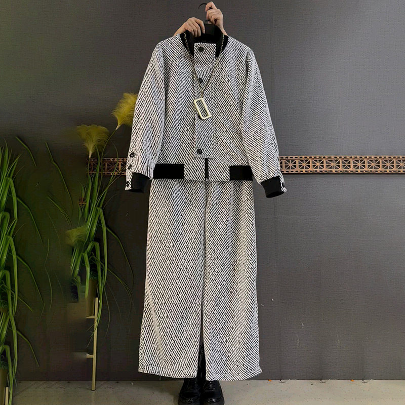 胖妹妹大码女装欧货设计感休闲拼色上衣松紧腰裤子宽松百搭套装潮,女装/女士精品,大码套装,淘宝优惠券,粉丝福利购,淘宝优惠卷