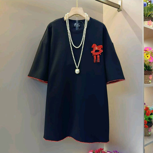 超火气质流苏小马休闲T恤上衣女