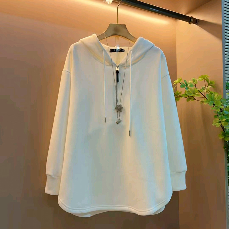 连帽大码女装拉链百搭卫衣帽衫