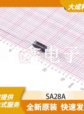 ESD抑制器/TVS二极管 SA28A 原装正品 DO-15