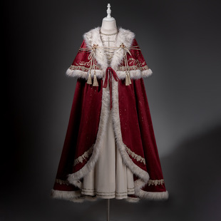 熊逗酱原创皇权加冕洛丽塔女Lolita斗篷连衣裙日常甜美套装9744