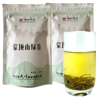 名山大川蒙顶山绿茶100g四川雅安春茶绿茶素毛峰毛尖高山茶叶