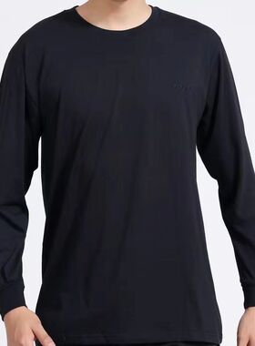 正品单位派F圆领工作训练服保安黑色莱卡棉短长袖t恤体能训练服