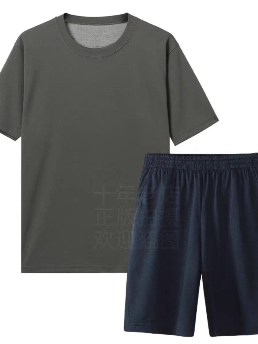 际华3543冰爽体能训练服套装弹力透气宽松T恤衫速干上衣短裤