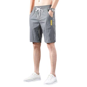 短裤男夏季新款时尚潮流直筒宽松大码薄款冰丝透气韩版运动五分裤图片