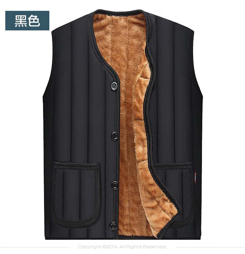2019保暖舒适男式棉马甲中老年休闲马甲春秋冬加绒棉坎肩,男装背心/马甲,星座1712