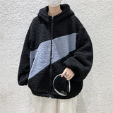 羊羔毛棉服男秋冬韩版潮流棉衣外套冬季ins港风加绒加厚宽松棉袄，男装棉衣，星座1712-2