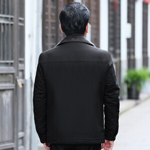 2024冬季中年棉衣男加厚爸爸装棉服中老年休闲男装外套棉袄图片