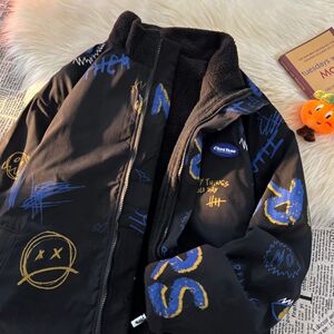 2022双面穿冬季棉服棉衣男生加厚保暖面包服运动休闲潮牌帅气外套图片