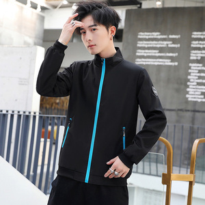亚马逊秋季新款男士夹克立领棒球服青年韩版潮流空军飞行服男外套图片