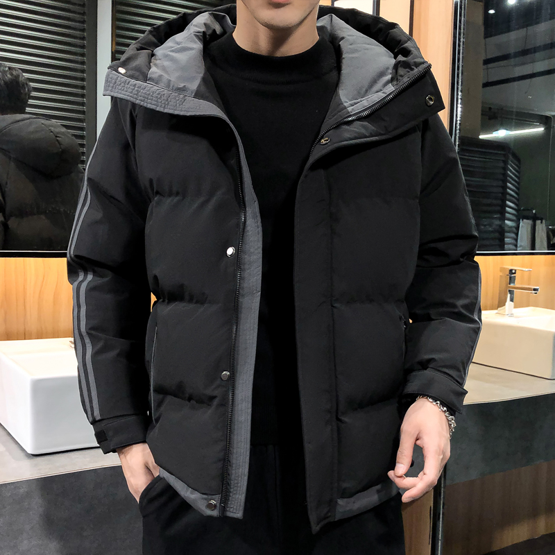 2020棉服男冬季外套潮ins日系棉衣男士连帽短款轻薄韩版潮流棉袄，男装棉衣，星座1712