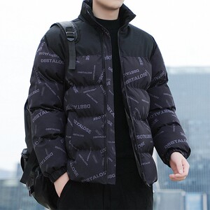 2024冬季新款立领棉衣男加厚棉服工装潮牌棉袄服学生棉衣图片