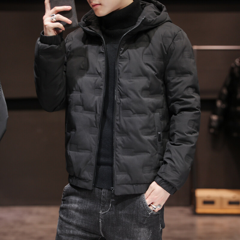 冬季外套男韩版潮流男士2024新款加厚保暖棉服连帽棉衣男青年,男装棉衣,星座1712-2