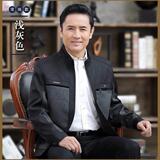 2021新款中年爸爸春装薄款男士40春秋季夹克50岁中老年人外套男装，男装夹克，星座1712