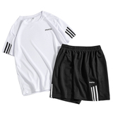 休闲运动套装男士夏季短袖T恤宽松款半袖衣服两件套1716-T300-P17，男装休闲套装，星座1712-2