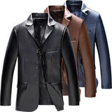 2021春秋新款男士皮衣外套中年西装领皮衣皮夹克薄款皮西服，男装皮衣，星座1712