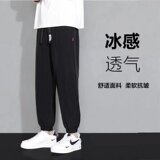 男裤春秋韩版潮流束脚九分卫裤常规款宽松纯色运动裤男士休闲长裤，男装休闲裤，星座1712-2