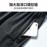 男士休闲裤大码超薄运动九分裤冰丝潮流空调速干网眼裤子男装夏季，男装休闲裤，星座1712-2