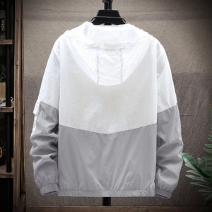 夏季新品拼色男士薄款连帽透气防晒衣服夹克防紫外线外套F200-P18图片