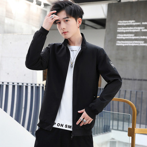亚马逊秋季新款男士夹克立领棒球服青年韩版潮流空军飞行服男外套图片