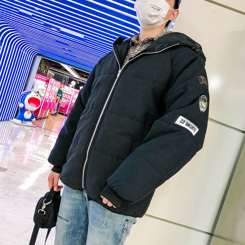 面包服男韩版冬季潮流学生棉衣宽松韩版短款bf原宿风蝙蝠袖棉袄子,男装棉衣,星座1712-2