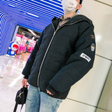 面包服男韩版冬季潮流棉衣宽松韩版短款bf原宿风蝙蝠袖棉袄子，男装棉衣，星座1712
