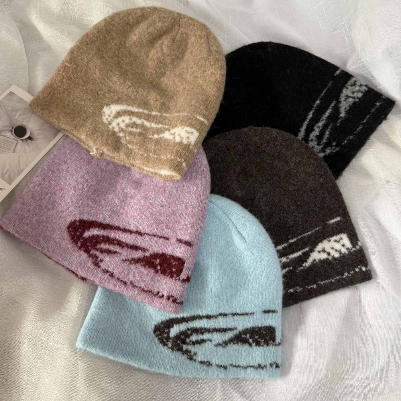 韩版小众设计针织帽秋冬保暖冷帽