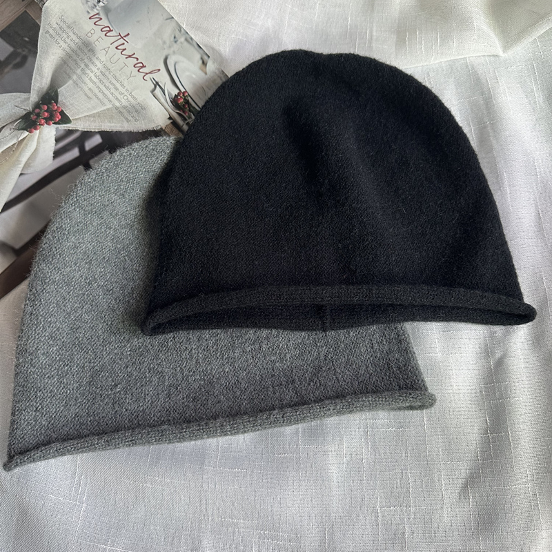 百搭显脸小素颜堆堆帽包头帽冷帽