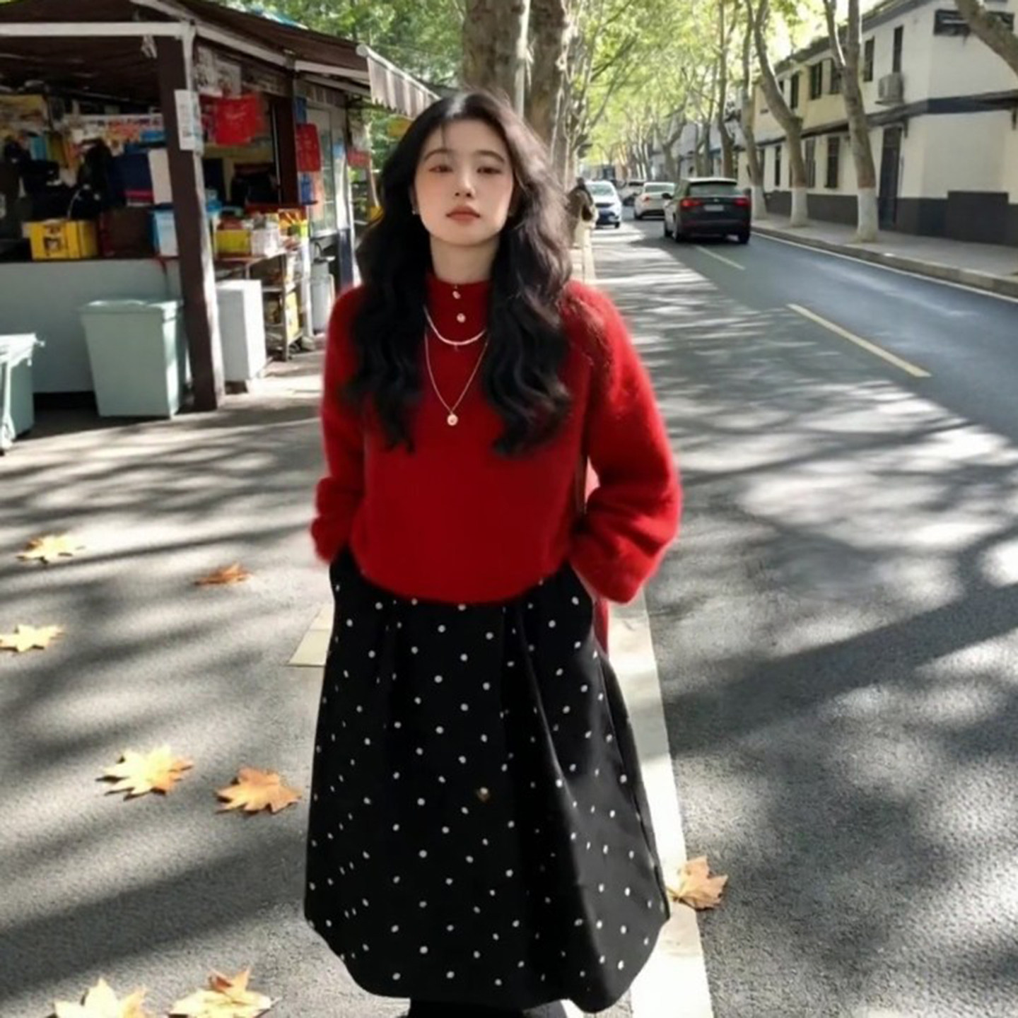 日系高级感黑色波点加厚花苞裙女冬小众设计感学生菱格夹棉半身裙,女装/女士精品,半身裙,淘宝优惠券,粉丝福利购,淘宝优惠卷