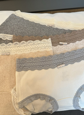 不晚工作室7A抑菌棉内裤女法式蕾丝高颜值少女内裤加长裆女生