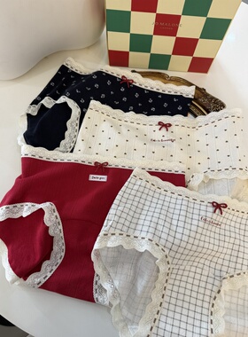 不晚婴儿棉大码胖MM加长裆女生印花甜美内裤女2026新女款女士新品