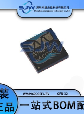 WM8960CGEFL/RV WM8960CGEFL 封装QFN32 音频接口芯片 集成电路IC